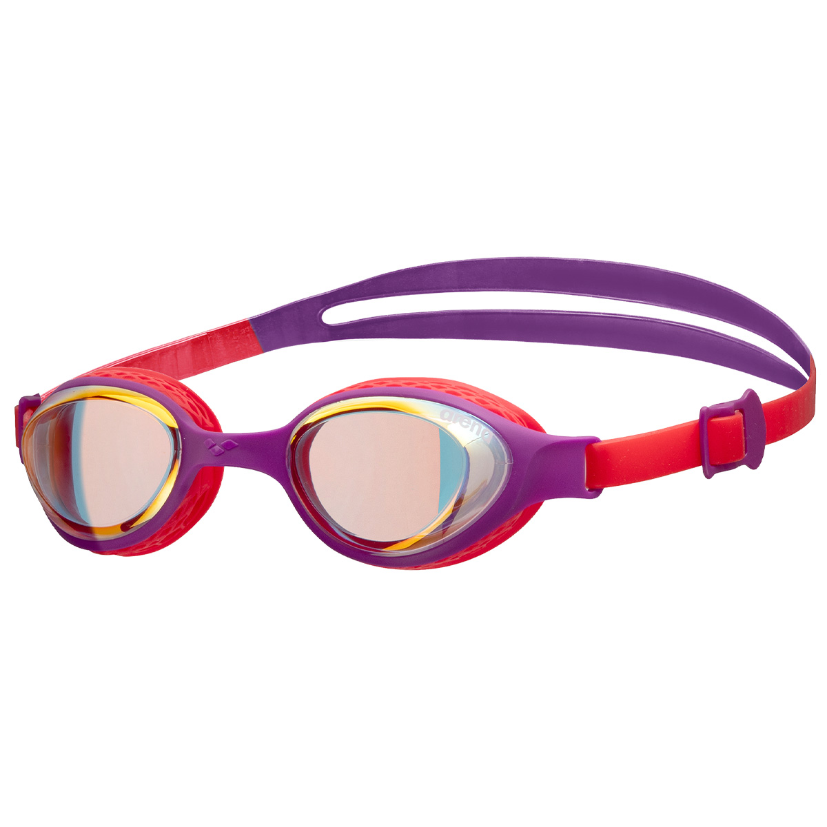 Air Junior Swimming Goggles Age 6-12 Yellow Purple